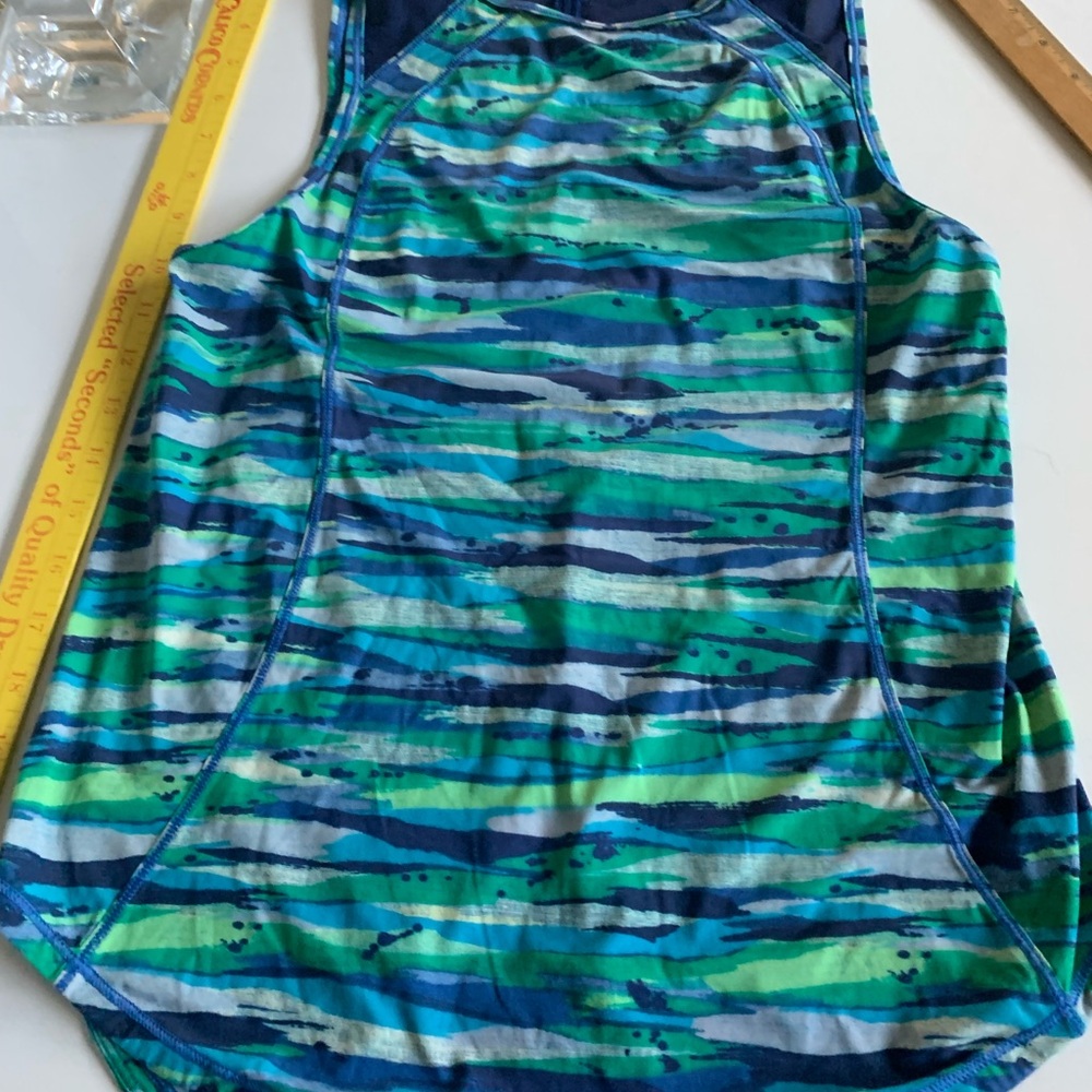Lululemon Blue and Green Tank Top